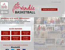 Tablet Screenshot of basket85.fr